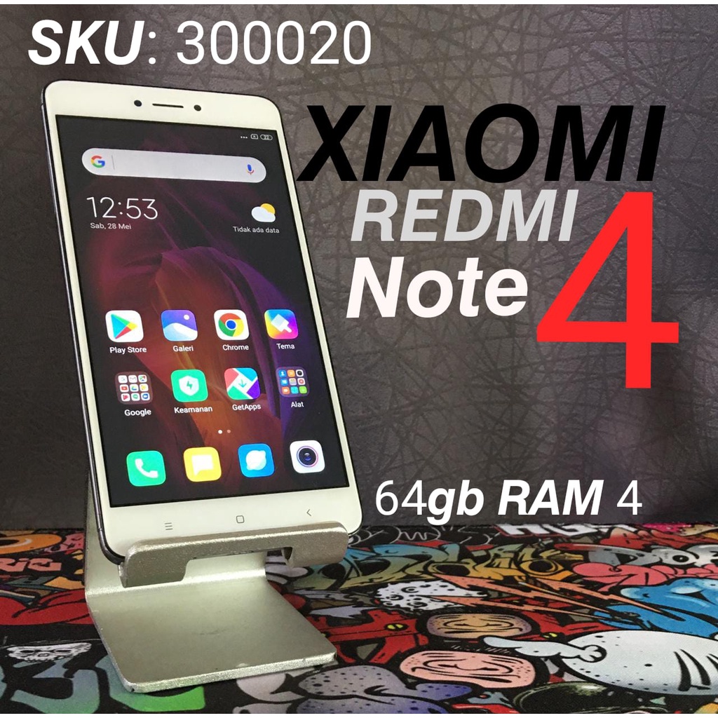 HP BEKAS XIAOMI REDMI NOTE 4 32gb RAM 3gb UNIT ONLY