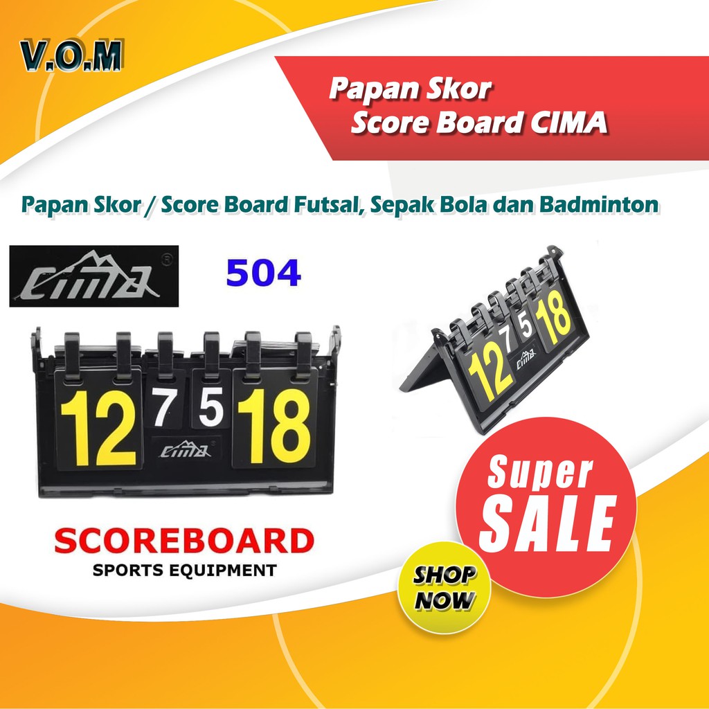 Jual Papan Skor Score Board CIMA / Papan Hitung Skor ScoreBoard 0501 ...