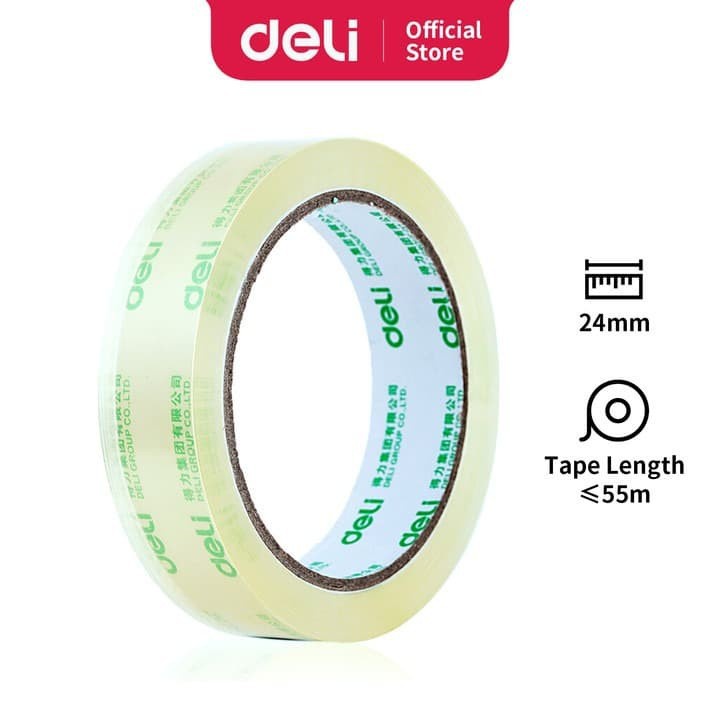 

Isolasi Transparan Packing DELI Tape 1 inci - 30133