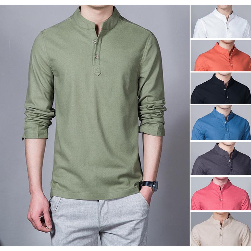 Baju Koko Shaquille Lengan Panjang Tersedia 8 Warna Pilihan