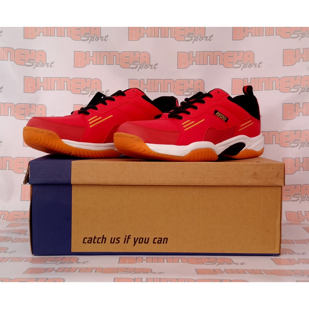 Sepatu Badminton Kasogi Gilbert Merah