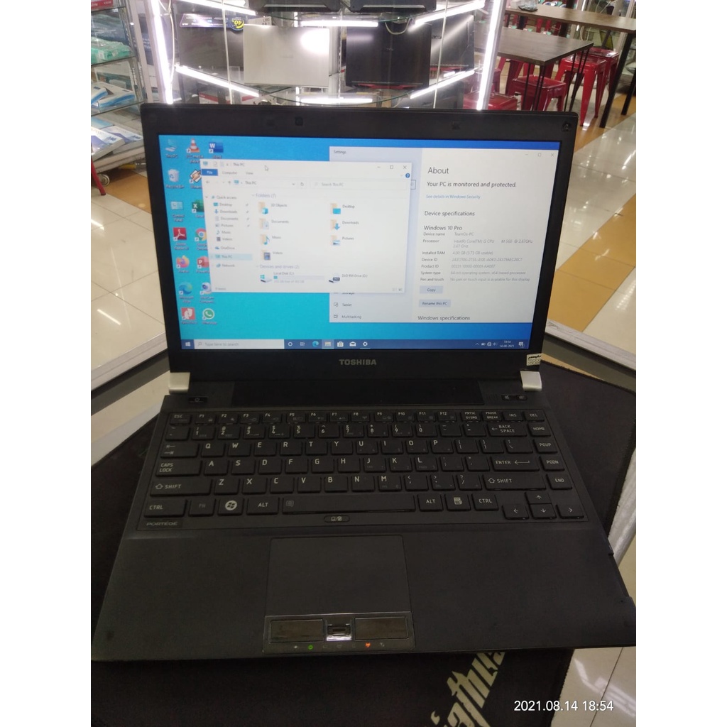 Laptop second bekas toshiba core i5 terbagus termurah