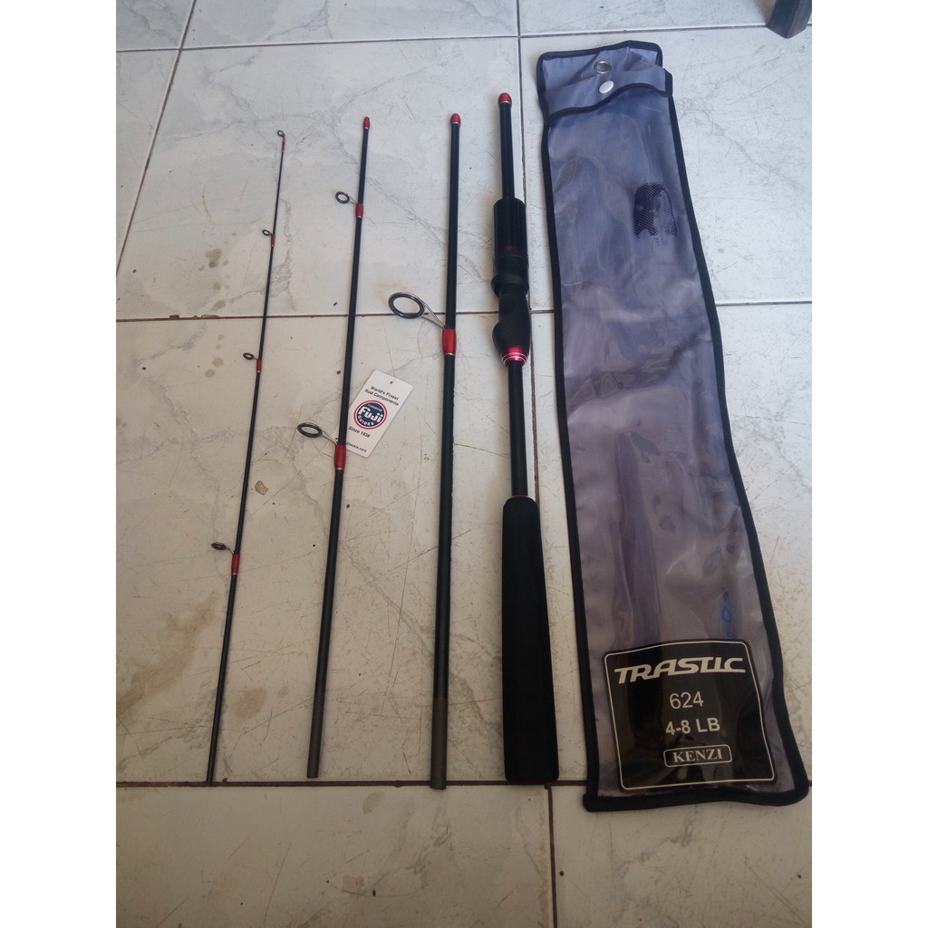 Joran Spining Kenzi Trastic 624 Travel Rod 4 Section