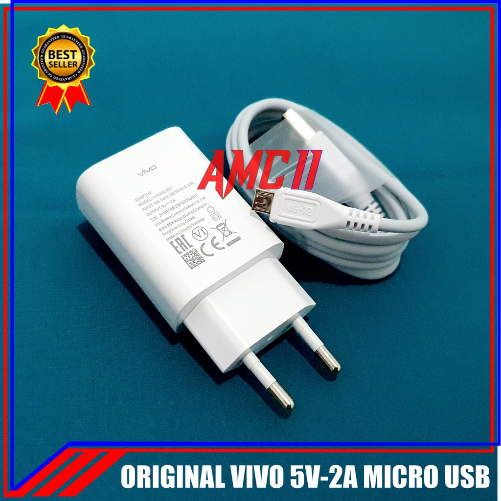 Charger Vivo Y20 Vivo Y1s Y12s Y12i ORIGINAL 100% Micro USB 10 Watt