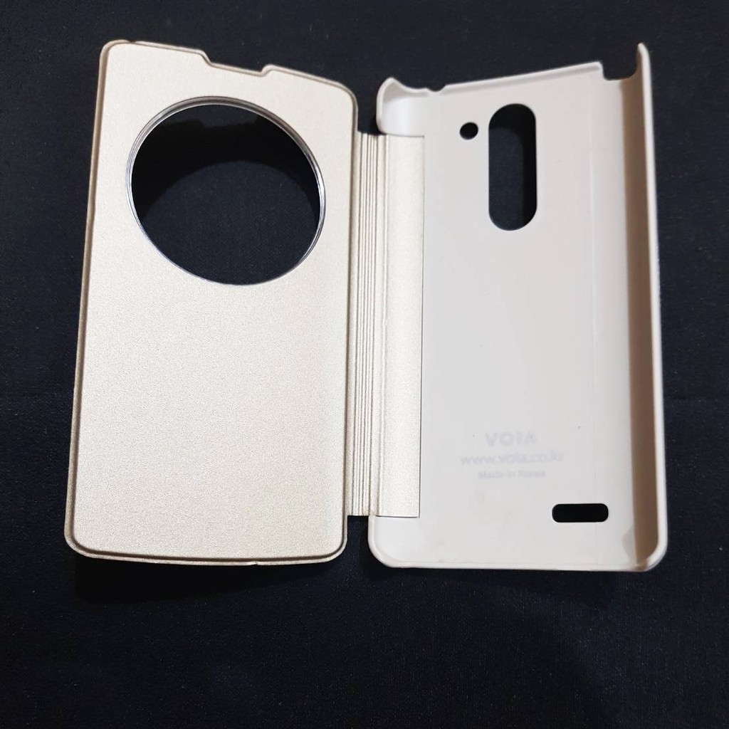 Casing LG L Bello QUICK COVER Case hp D335 D331 original Flip putih Full auto Lama Murah terbaik