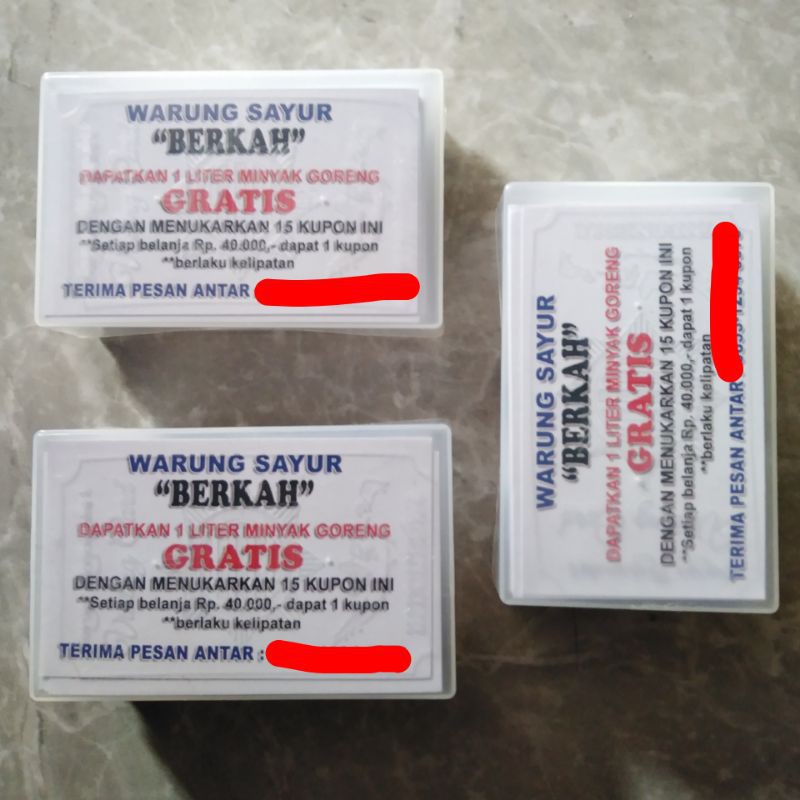 

Kartu Nama Murah 1 Sisi Gratis Box