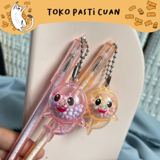 

pulpen pen gel gantungan baby shark pena lucu tinta hitam bisa COD pen imut keren pulpen unik atk kebutuhan anak sekolah termurah import