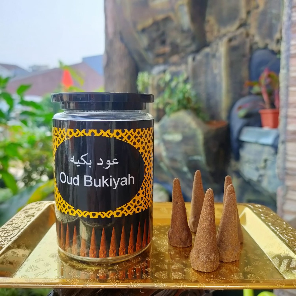 Bukhur Oud Bukiyah Aroma Sangat Kuat Buhur Berkulitas/ Buhur / Dupa / Buhur Kerucut / isi 20 Pcs