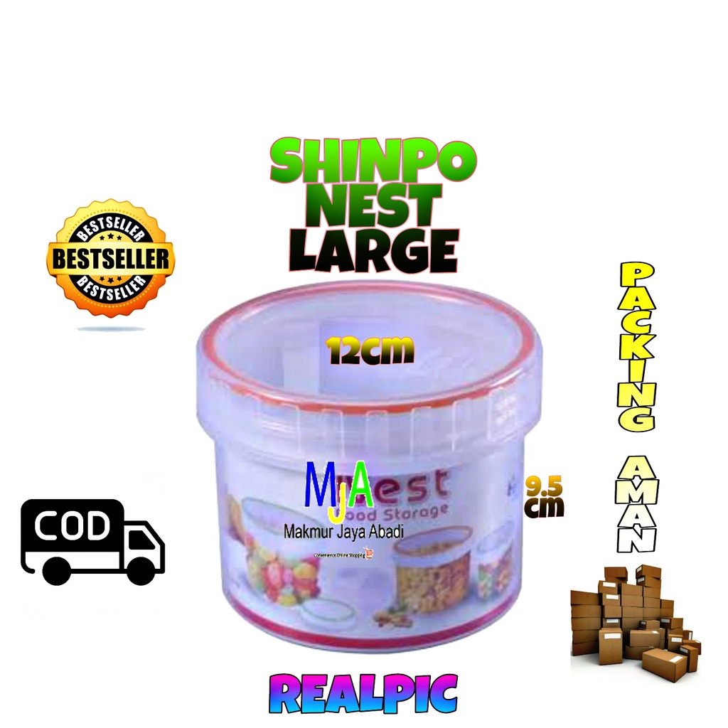 ( BISA COD ) PROMO Shinpo SIP-351 Nest Series / Toples Plastik Polos / Tempat Cemilan / Food Storage / Wadah Makanan