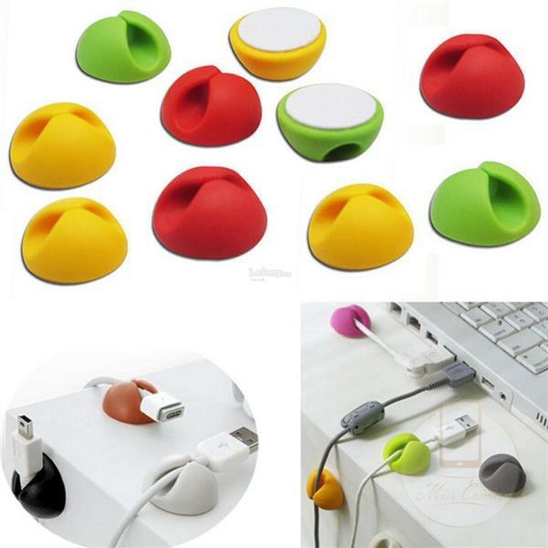 1pc Winder Organizer Kabel Data / Usb Multifungsi Bahan Silikon