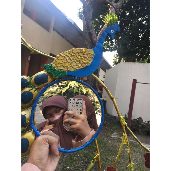 CERMIN HIAS BURUNG MERAK