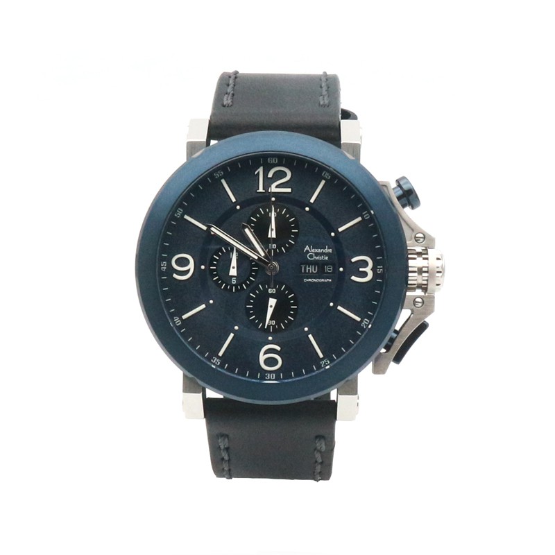 Alexandre Christie AC 6281 Jam Tangan Pria - Silver Blue MCLTUBU