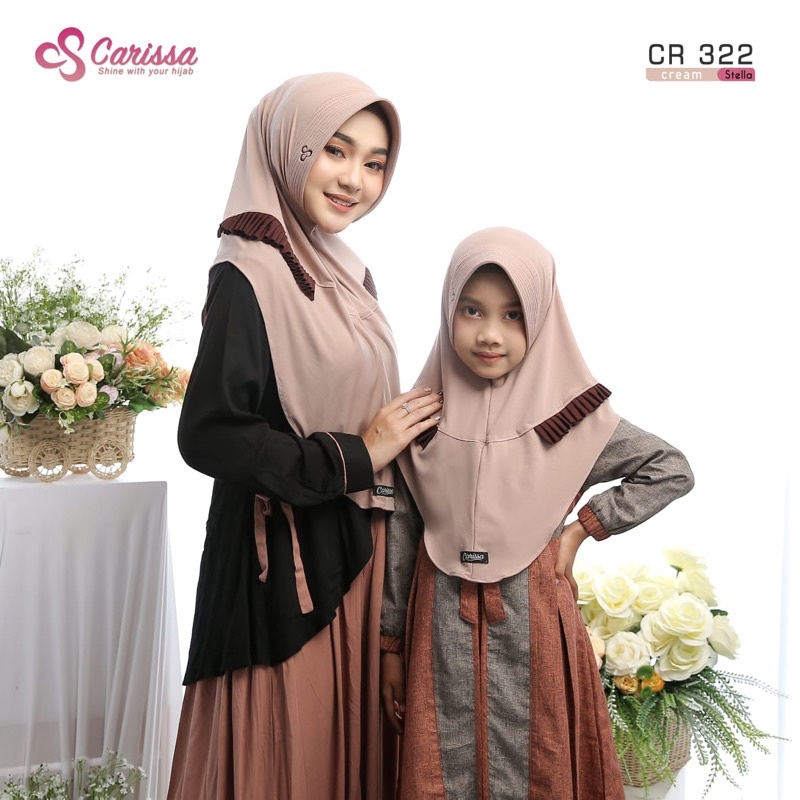 Bergo / Khimar Carissa Bahan Jersey Stella