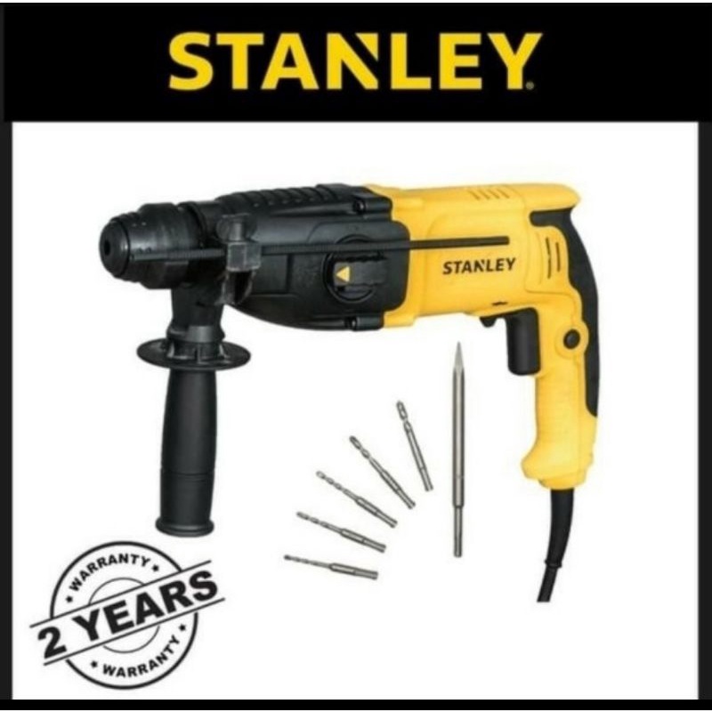 Stanley SHR263KA Mesin Bor Bobok Rotary Hammer Drill 6 Bit SHR 263 KA