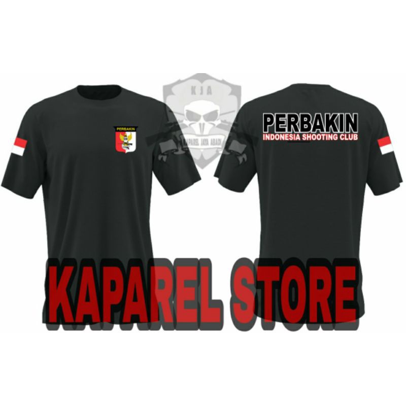 Kaos Perbakin Shooting Club Baju Perbakin Atasan Pria Wanita Perbakin Lengan Pendek Logo Perbakin