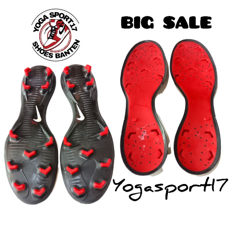 Outsole sepatu bola nik dua warna, Telapak sepatu bola ori