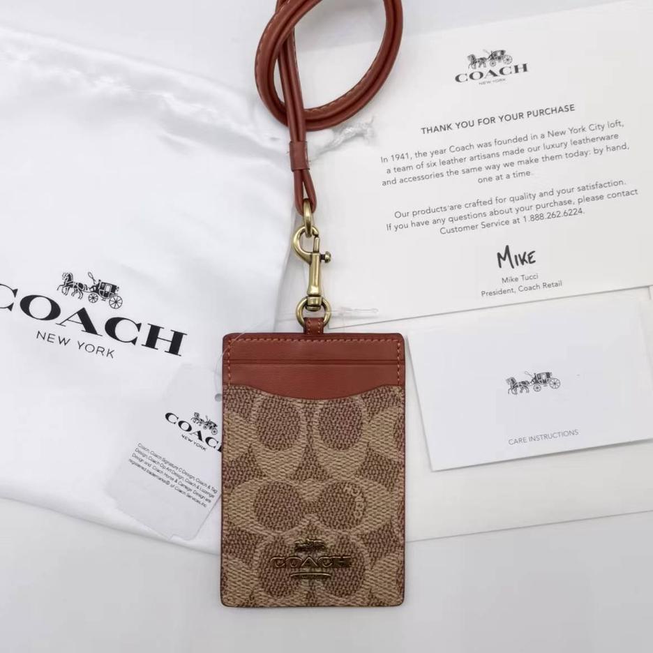 

❪WoP!❫ Baru!!! Coach Metal LOGO Lanyard ID Card Holder Name Tag Delapan Warna ||Lagi.diskon