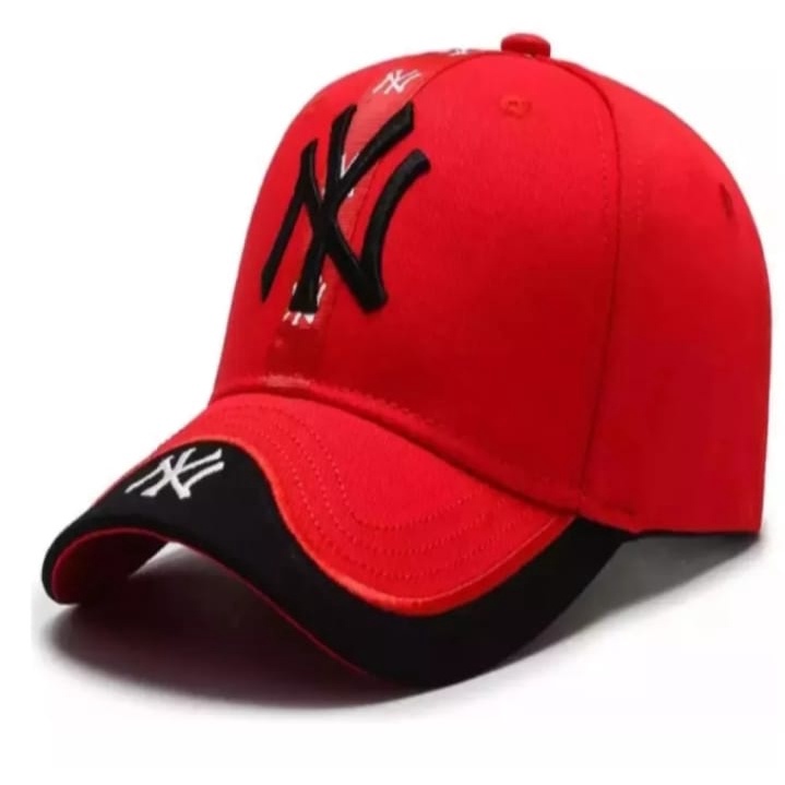 Topi Baseball Unisex Cap Bordir NY Casual Hat