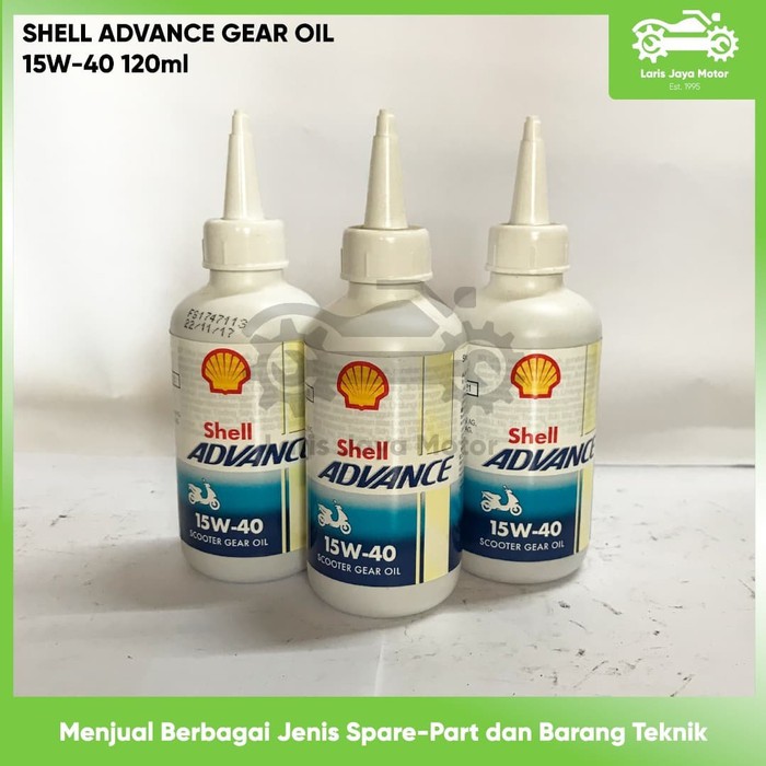 OLI GEAR OLI GARDAN SHELL ADVANCE 15W40 120ML ORIGINAL ASLI SHELL OLI GIR SHELL OLI GARDAN SHELL OLI