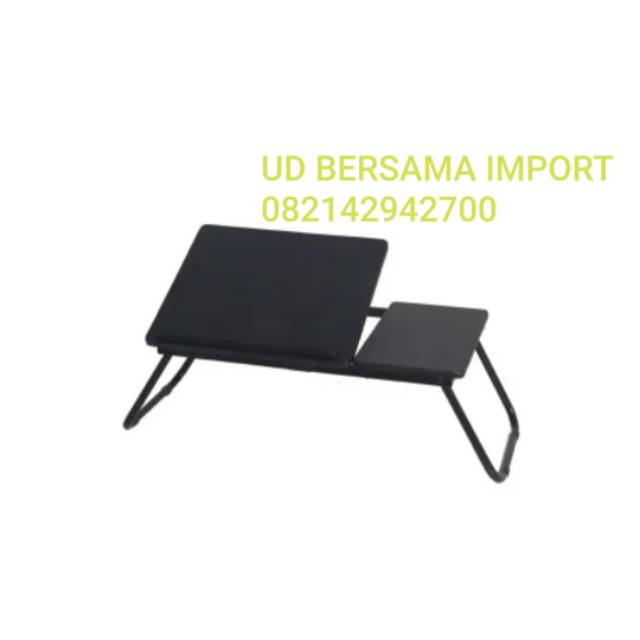 Meja laptop hitam hijau import