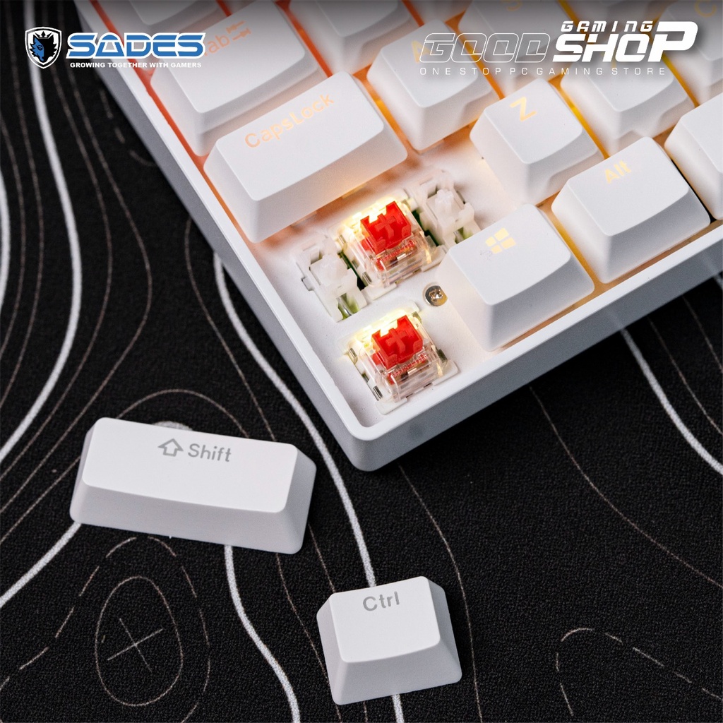 Sades Tenka 71% Outemu Universal Hotswappable RGB - Gaming Keyboard