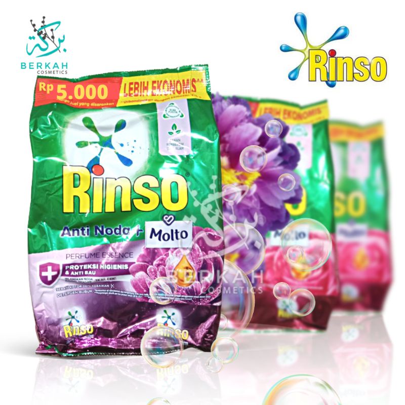 Rinso Anti Noda + Molto Detergent Bubuk 195 gr