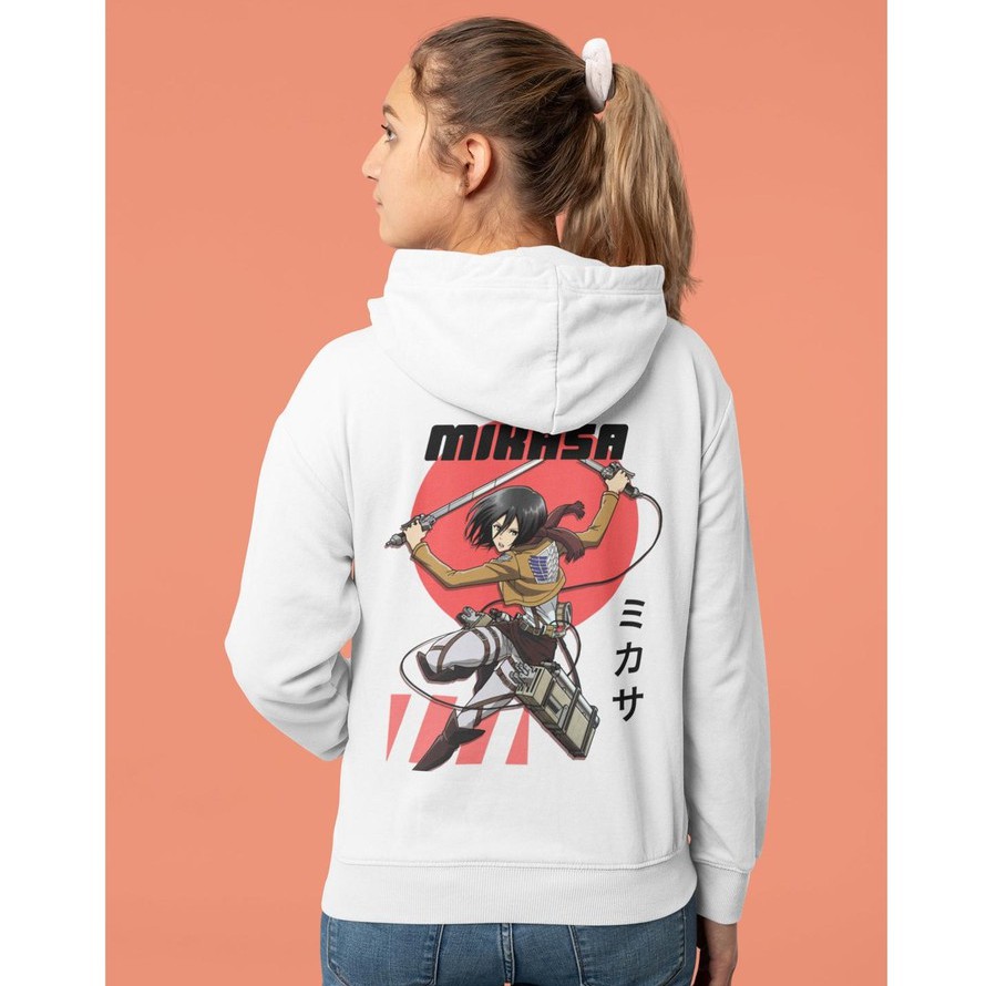 Hoodie Mikasa Ackerman Fight Anime Attack On Titan AOT SNK Manga