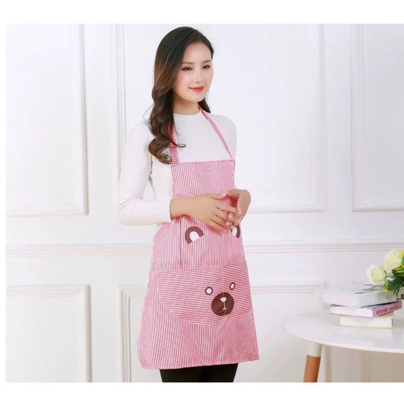 Apron Masak Celemek Masak Dapur Waterproof Premium