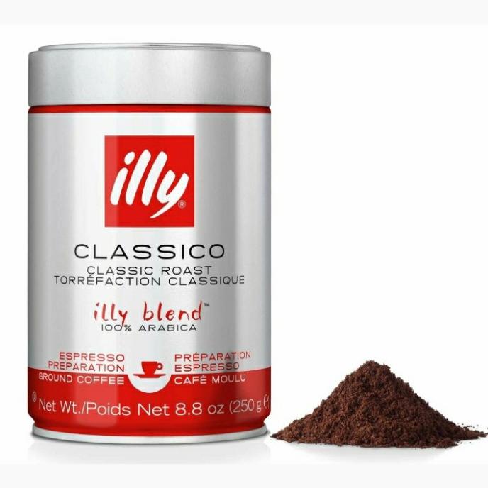 

Coffee Illy Medium Roast Ground/Kopi Bubuk Classico 250Gr