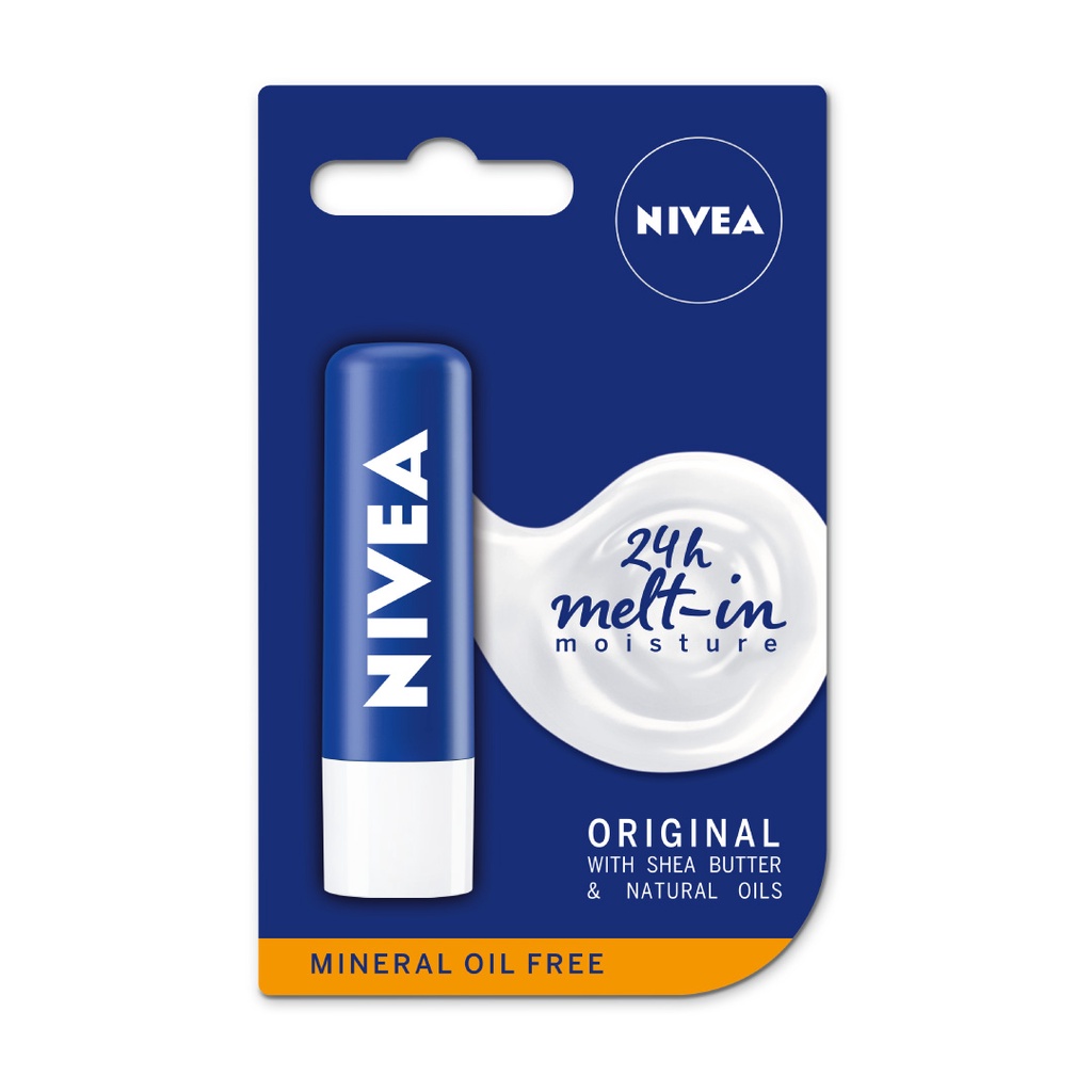 NIVEA Lip Care Lip Balm Original Essential 4.8gr - Melembabkan, Perawatan intensif pada bibir Image 2