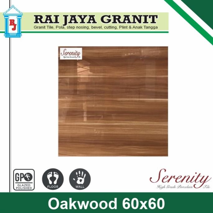 GRANIT Granit 60x60 Motif Kayu Glossy OakWood