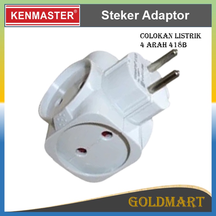 Steker Colokan Listrik 4 Arah / Kenmaster Plug Adaptor Steker 418b