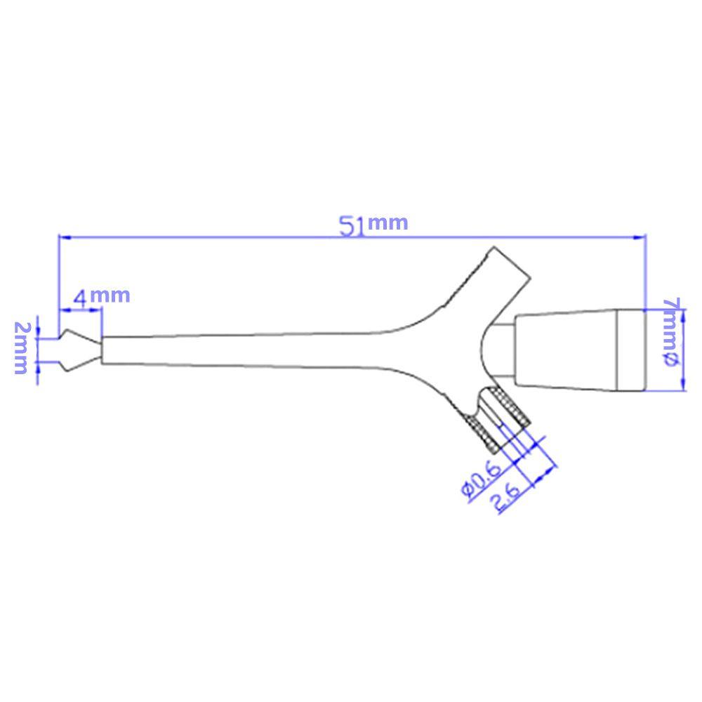 Solighter Multimeter Kabel Test Klip Miniatur Quick Multimeter Test Hook Perbaikan Garis Tukang Listrik Probe