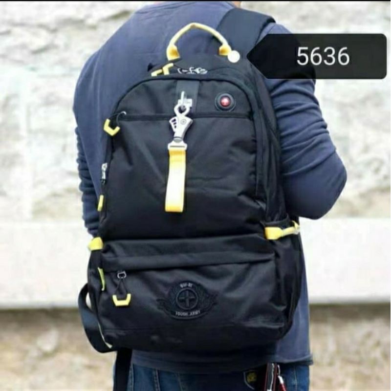 Tas Ransel Tough jeansmith Army pria 5636