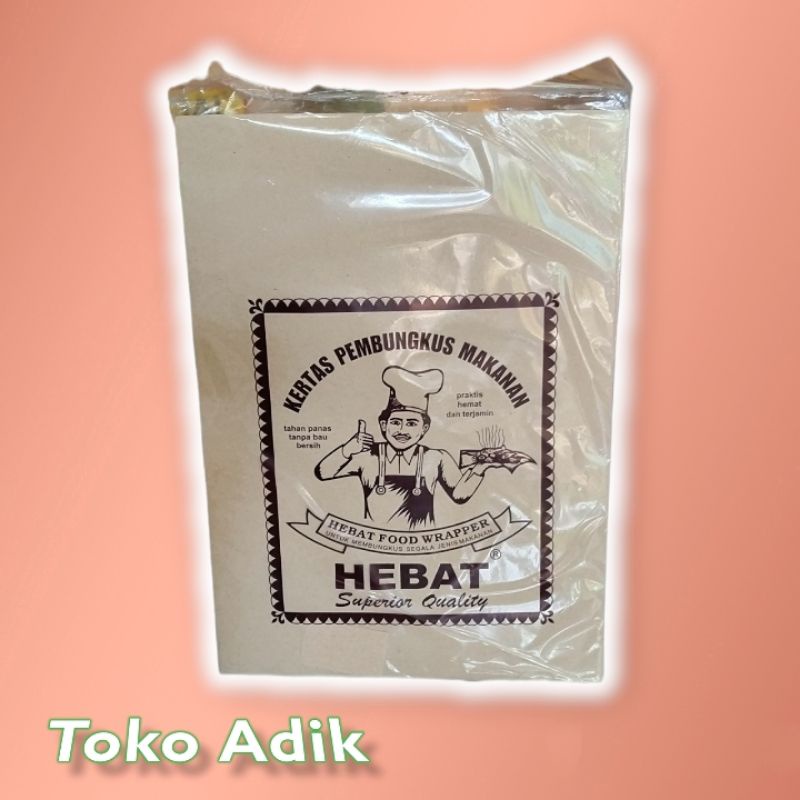 

kertas minyak coklat isi 100pcs