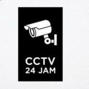 

Dijual CCTV 24 JAM sign board label acrylic Murah