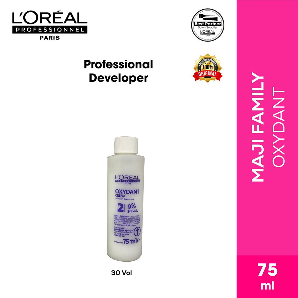 Loreal Prof Oxidant 75ml (Campuran Semir Cat Rambut)