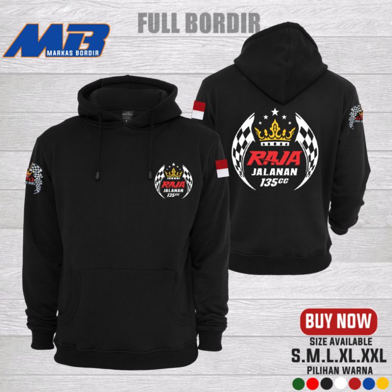Sweter Hoodie Rx king FULL BORDIR-Jaket Rx King Yrki-Sweter Motor-Bisa Request Nama Semau Kamu