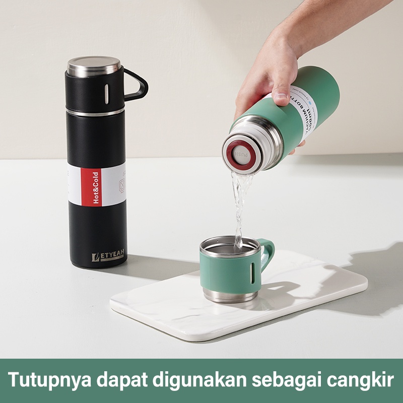 Letyeah &amp; Anantagt botol thermos air tahan panas dingin 500ml Tumbler/termos Botol Minum 304 Stainless