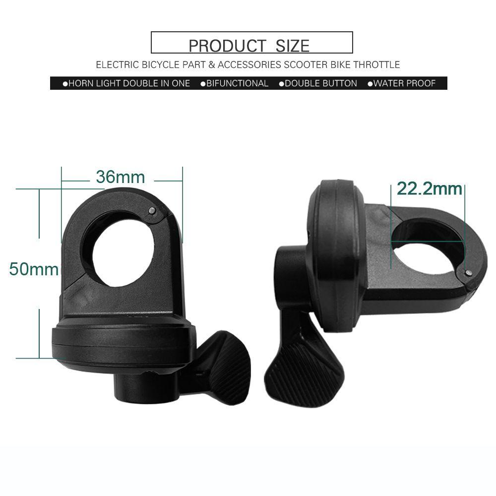 R-FLOWER E-bike Thumb Throttle Aksesoris Untuk BAFANG TT-009 Sepeda Listrik 3Pin Steker Tahan Air