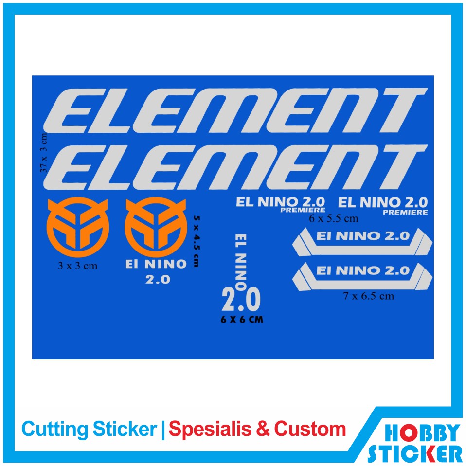 Decal Frame Element Sticker MTB Stiker Sepeda Custom