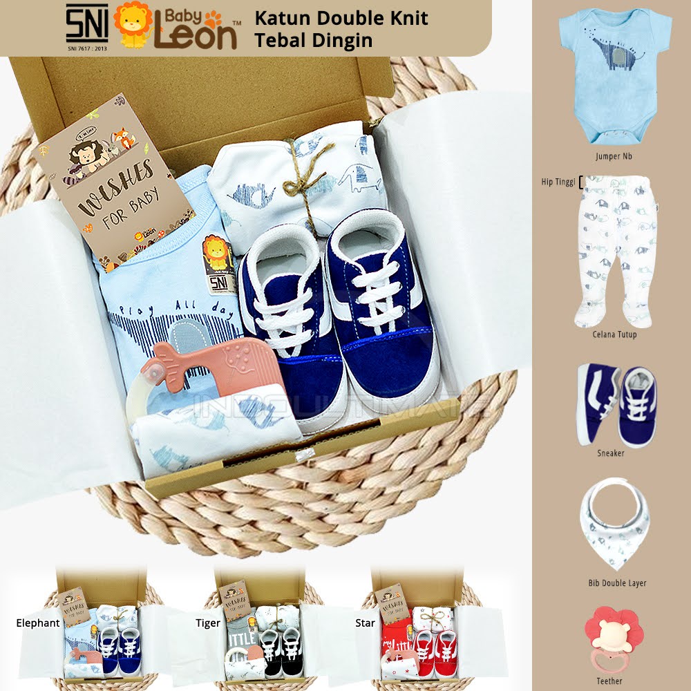 BABY LEON Hamper Hampers Bayi Baby Gift Kado Lahiran Bayi Newborn Laki-Laki Perempuan HPR-01