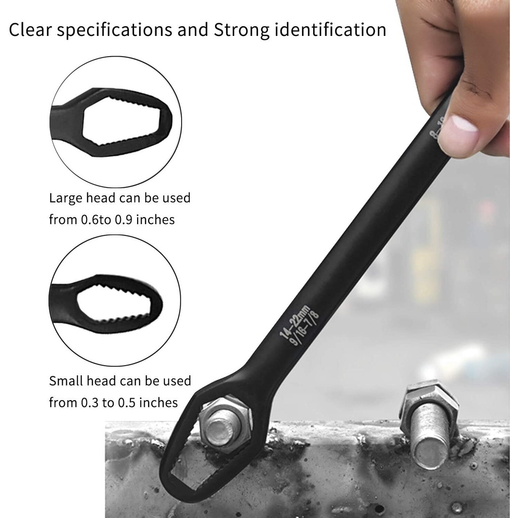 KUNCI RING UNIVERSAL DOUBLE HEAD Wrench Adjustable KUNCI RING MULTI SIZE KUNCI RING PAS MULTI SIZE