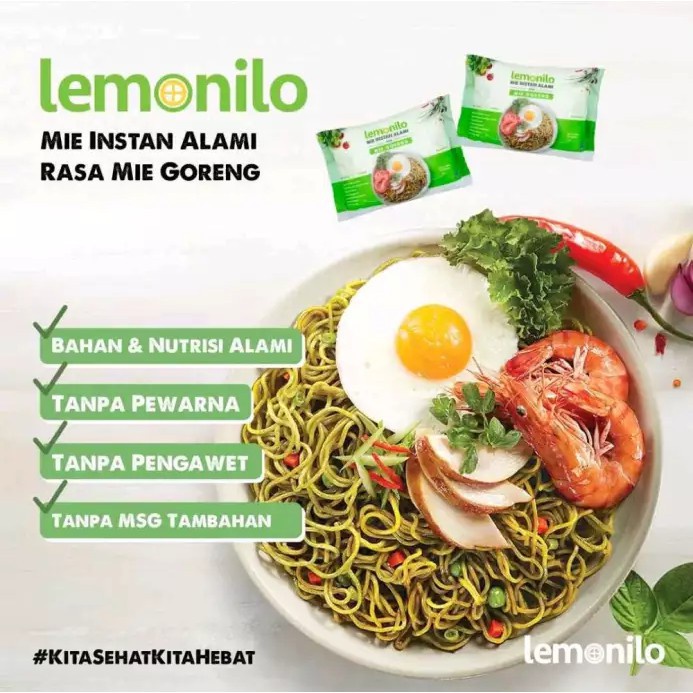 LEMONILO Mie Instan Sehat Alami - Goreng / Kuah