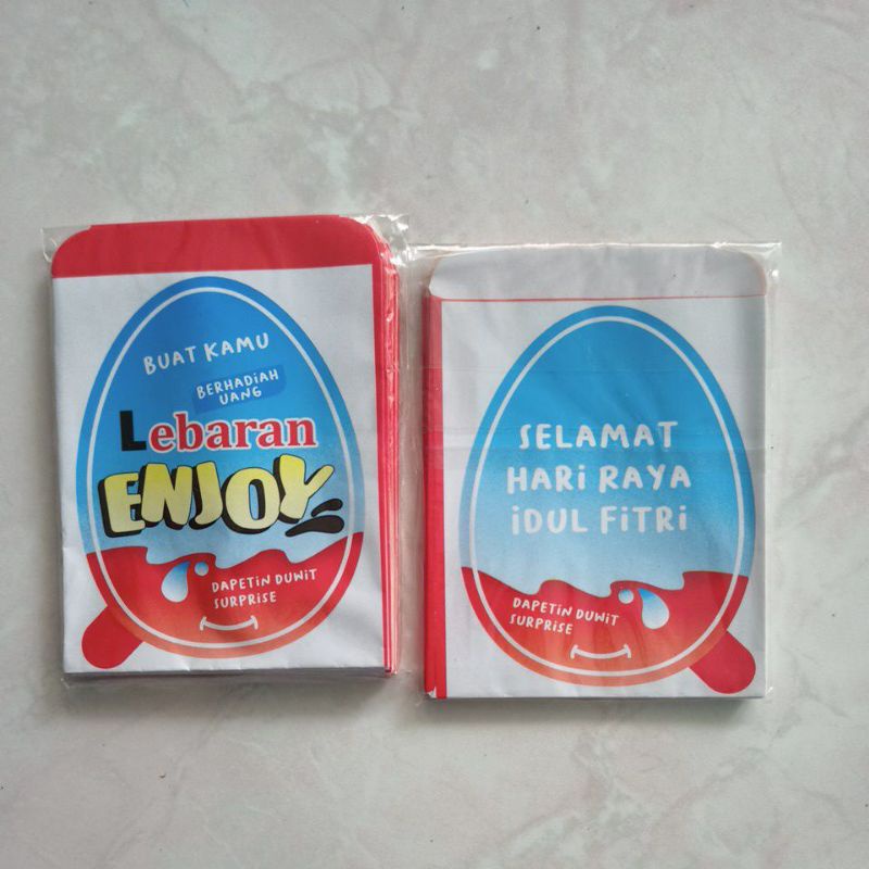 

amplop lebaran angpau kinderjoy lucu unik termurah isi 10 free ongkir