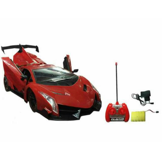 MOBIL RC LAMBORGHINI BUKA TIGA PINTU DaRi REMOT  SKALA 1:16