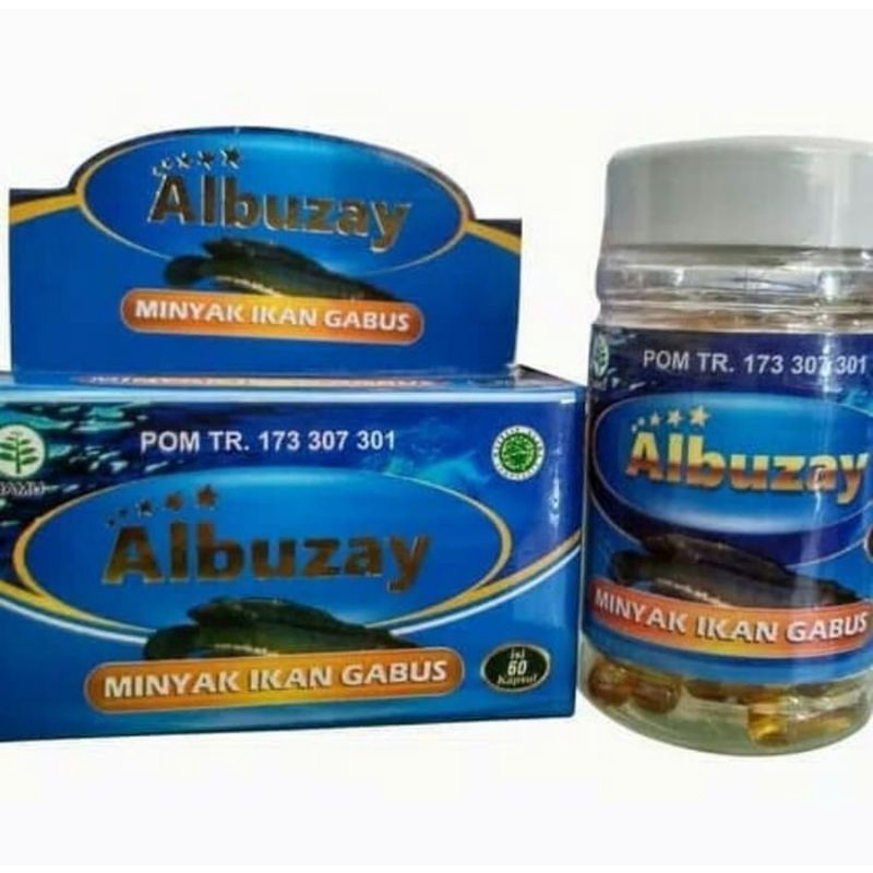 Minyak Albumin  ikan gabus kutuk Albuzay 60 kapsul