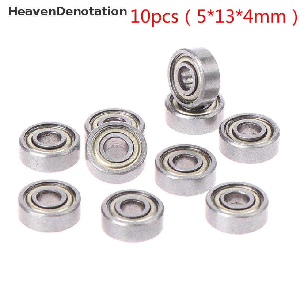 (Heavendenotation) 10pcs Bearing Deep Groove Bentuk Bulat Bahan Carbon Steel 695zz