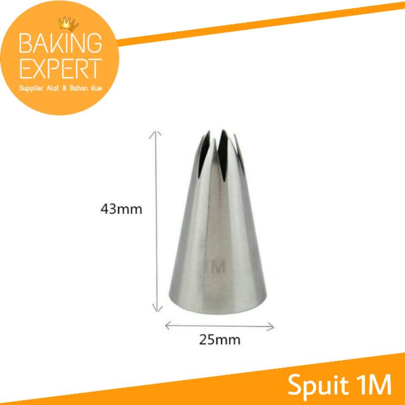 

Spuit 1M import tanpa sambungan BUKAN Wilton 1 M basic tip nozzle #1M