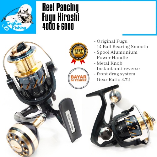 Reel Pancing Fugu Hiroshi 4000 &amp; 6000 (14+1 Bearing) Power Handle